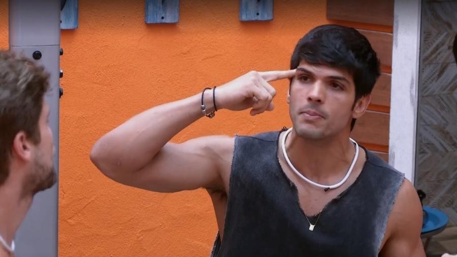 Lucas faz desabafo sobre Caruso no BBB18 (Reprodução: TV Globo)