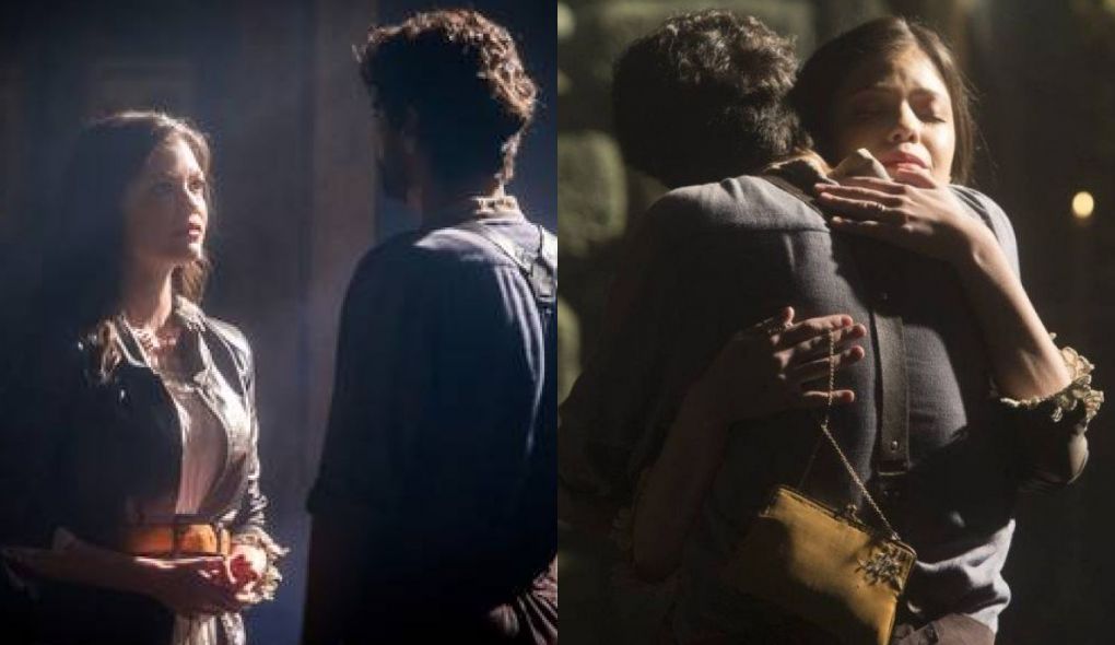 Maria Vitoria (Vitoria Strada) e Inacio (Bruno Cabrenizo) de Tempo de Amar