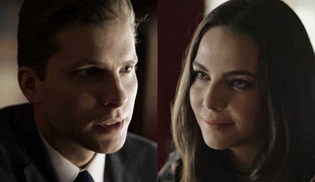 Patrick (Thiago Fragoso) e Aura (Taina Muller) de O Outro Lado do Paraiso