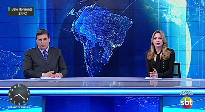 Jornal disputa ponto a ponto com a Record (Divulgação/SBT)