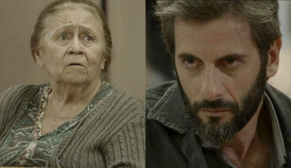 Sebastiana (Ilva Nino) e Vinicius (Flavio Tolezani) de O Outro Lado do Paraiso