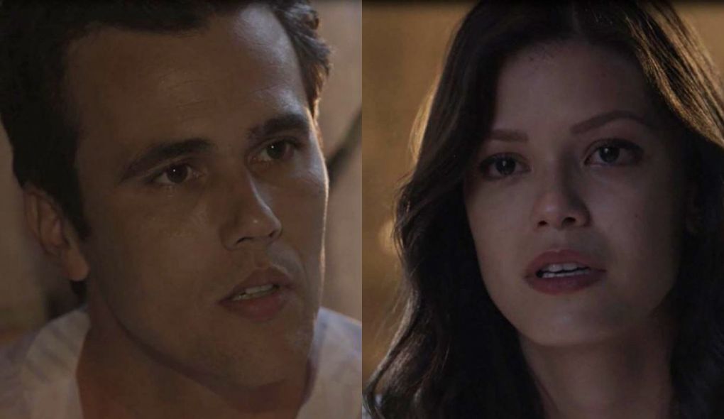 Vicente (Bruno Ferrari) e Maria Vitoria (Vitoria Strada) de Tempo de Amar
