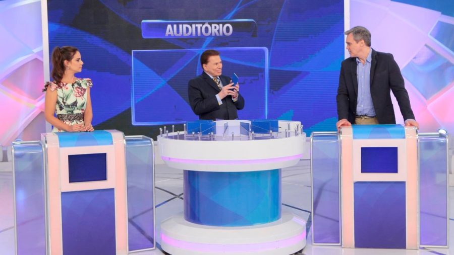 Milena Toscano e Dalton Vigh no Programa Silvio Santos