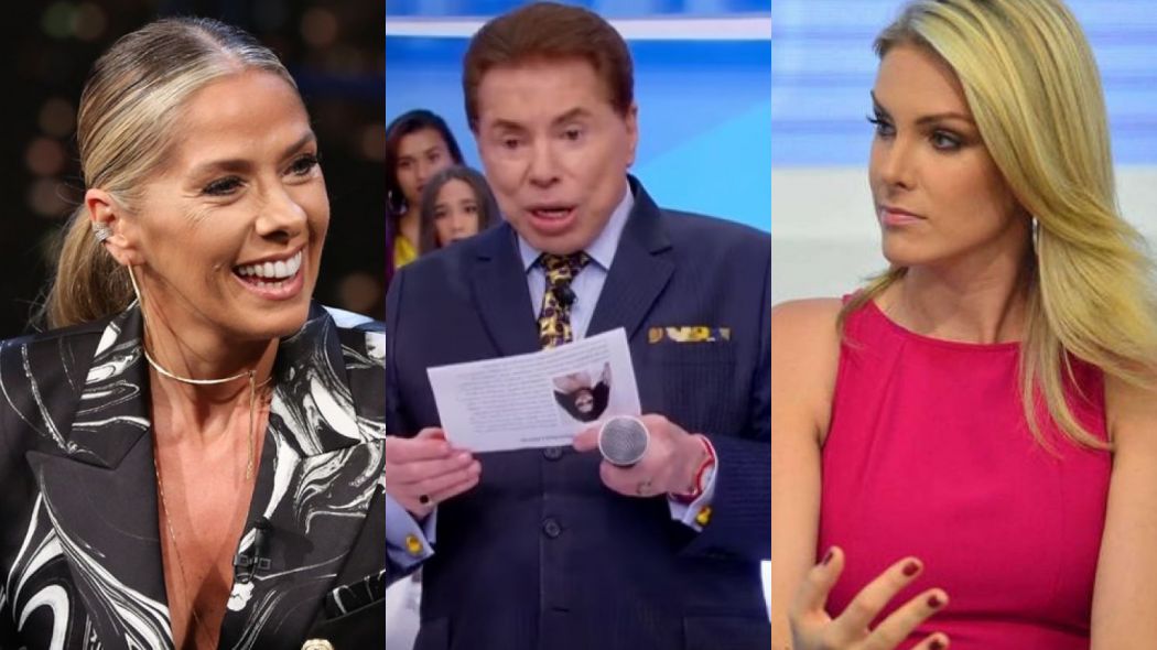 Adriane Galisteu, Silvio Santos e Ana Hickmann