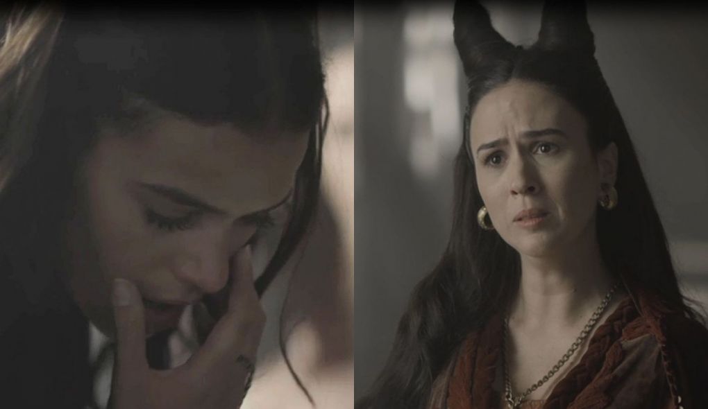 Catarina (Bruna Marquezine) e Lucrecia (Tata Werneck) de Deus Salve o Rei
