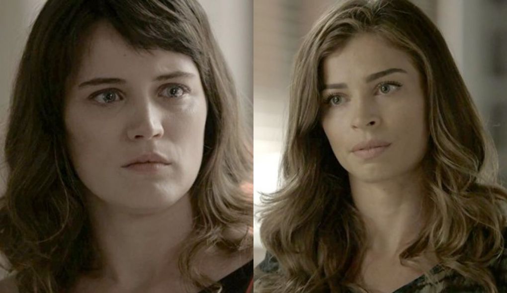 Clara (Bianca Bin) e Livia (Grazi Massafera) de O Outro Lado do Paraiso