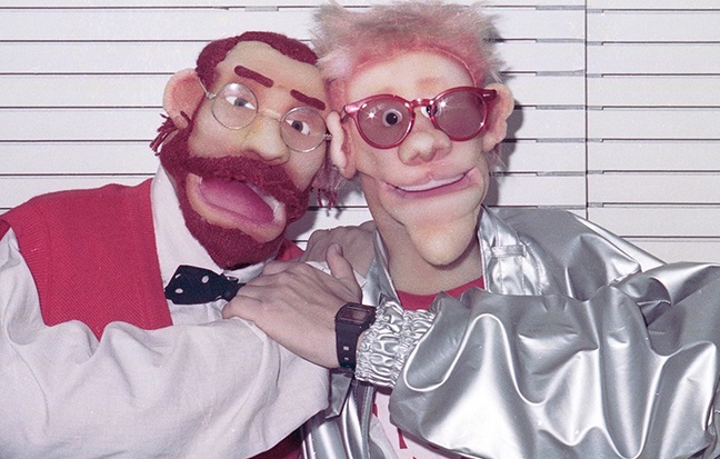 Os bonecos Muquirana Jones e Edgar Ganta, do Clip Clip
