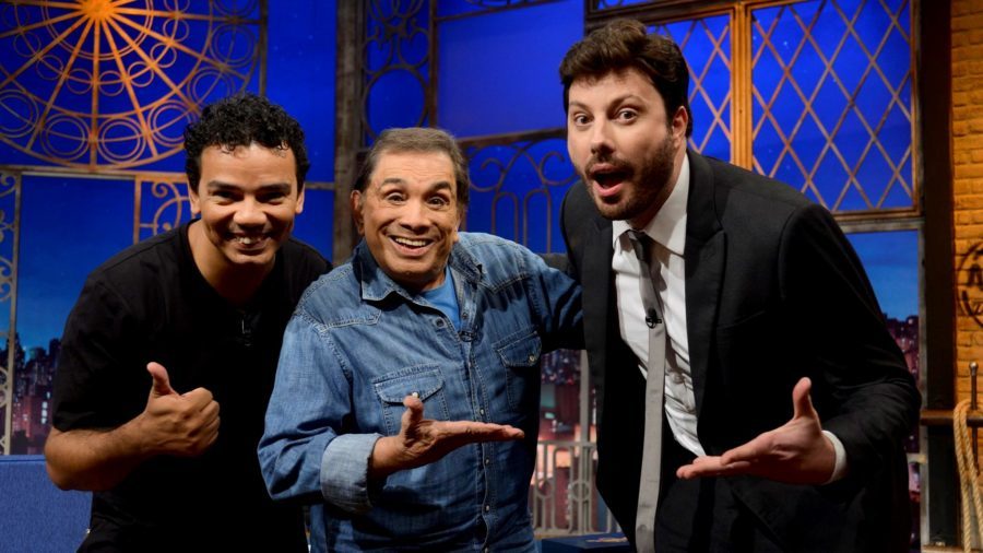 Fioravante Almeida, Dedé Santana e Danilo Gentili no The Noite