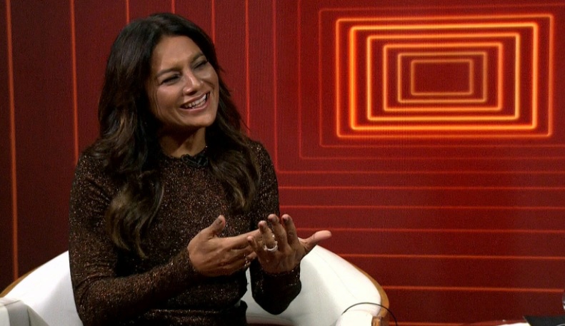 Dira Paes na cobertura do Oscar da Globo