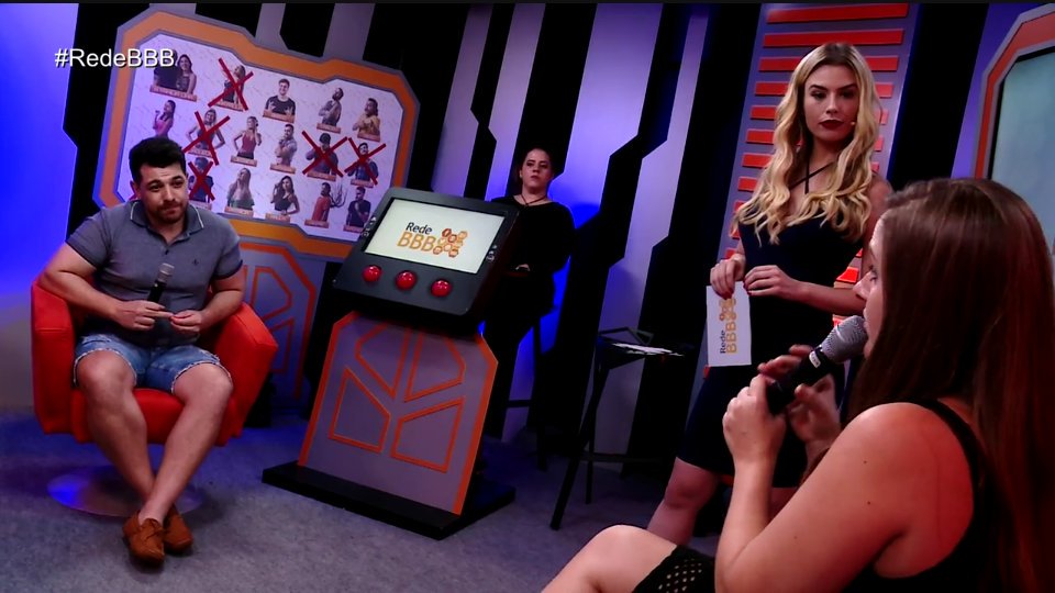 Cézar Lima e Patrícia, no Rede BBB