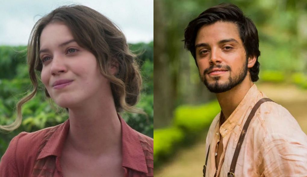 Elisabeta (Nathalia Dill) e Ernesto (Rodrigo Simas) de Orgulho e Paixao