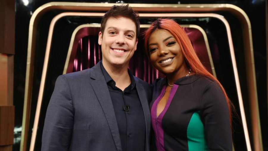 Fábio Porchat e Ludmilla no Programa do Porchat