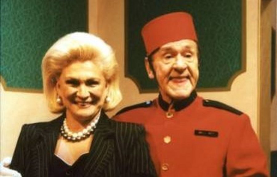 Hebe (Beatriz) e Golias (Bronco) no SBT Palace Hotel