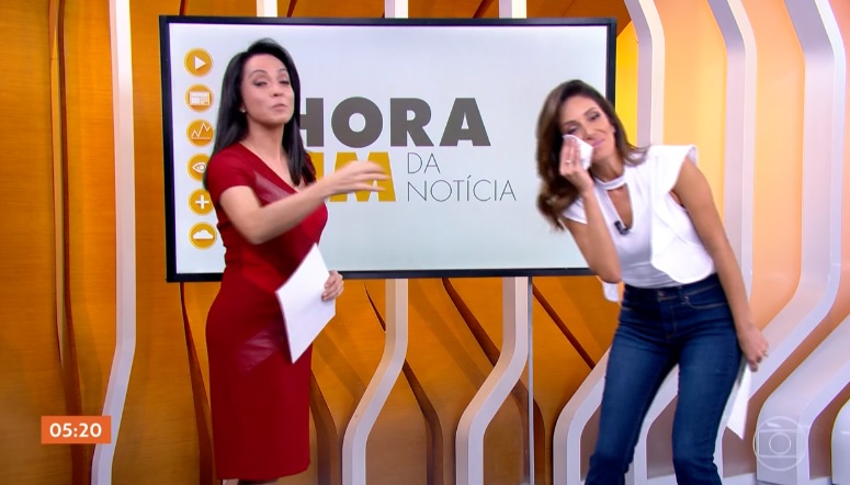 Izabella Camargo e Monalisa Perrone no Hora Um
