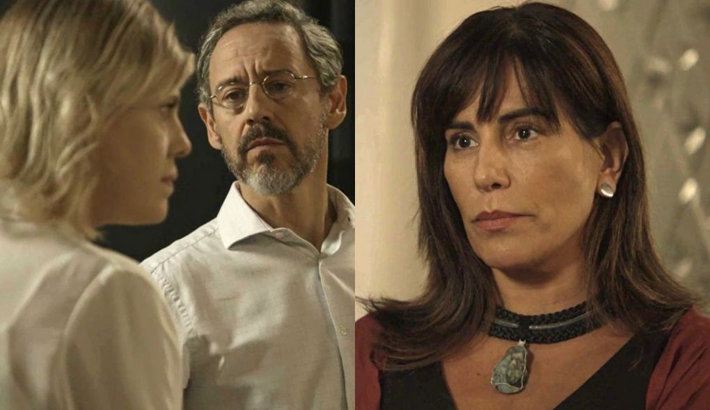 Jo (Barbara Paz), Henrique (Emilio de Mello) e Beth (Gloria Pires) de O Outro Lado do Paraiso