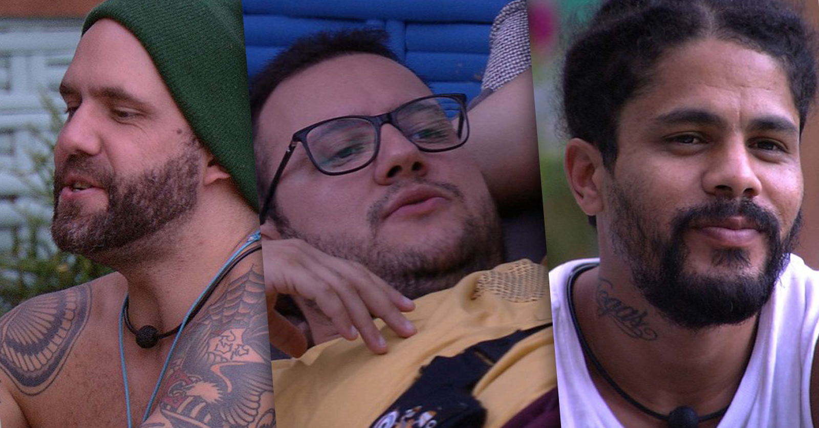 Caruso, Diego e Viegas arquitetam votos em Jéssica no BBB18 (Reprodução: TV Globo)