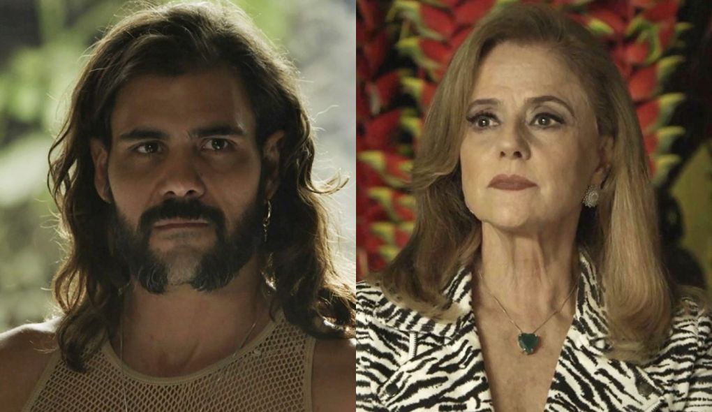 Mariano (Juliano Cazarre) e Sophia (Marieta Severo) de O Outro Lado do Paraiso