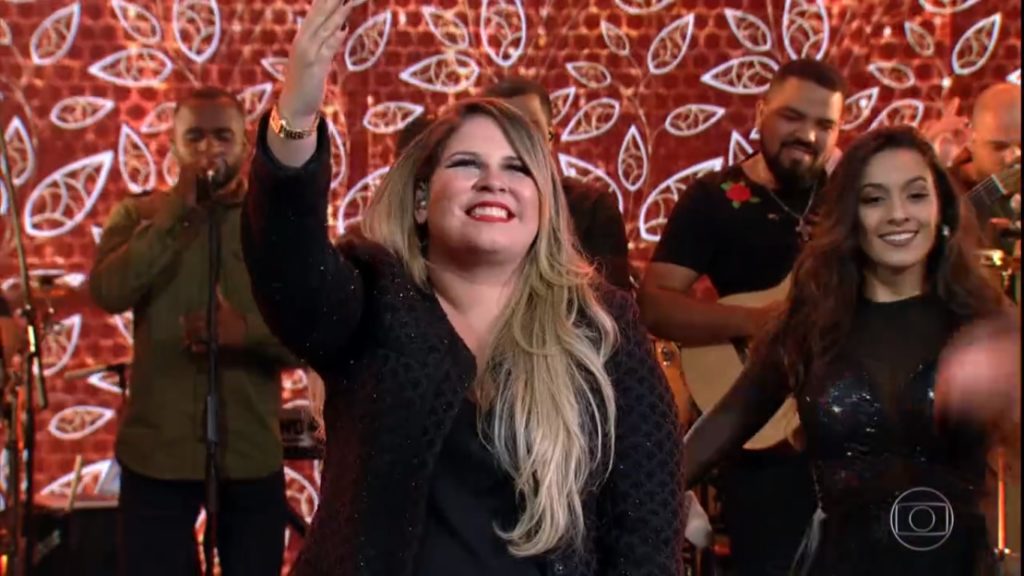 Marília Mendonça no Domingão do Faustão