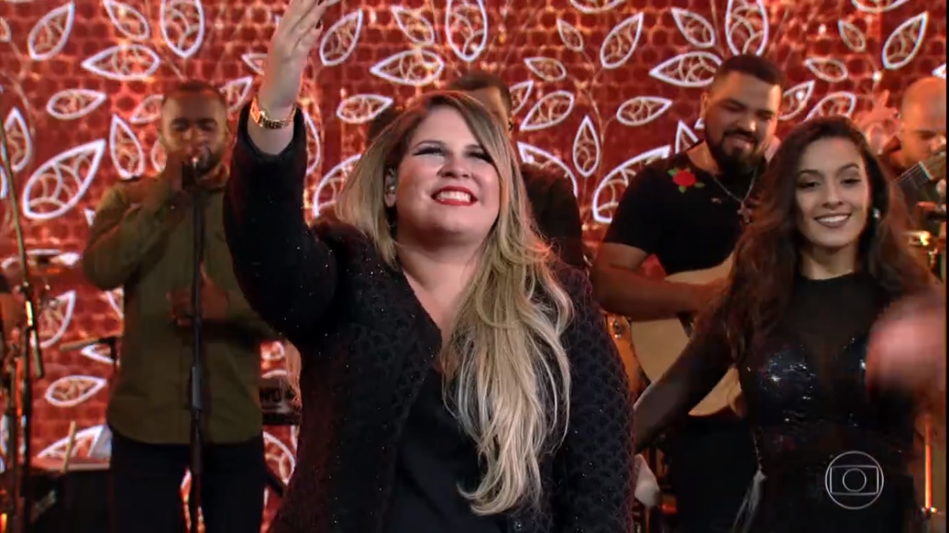 Marília Mendonça no Domingão do Faustão