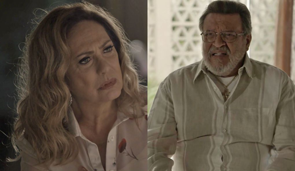 Nadia (Eliane Giardini) e Gustavo (Luis Melo) de O Outro Lado do Paraiso