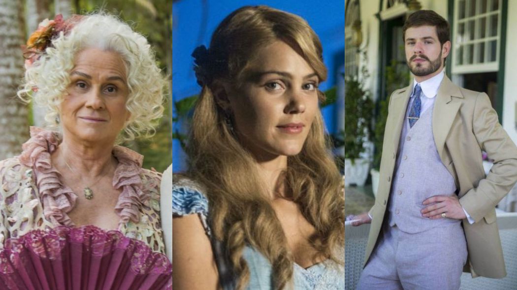 Ofelia (Vera Holtz), Jane (Pamela Tome) e Camilo (Mauricio Destri) de Orgulho e Paixao