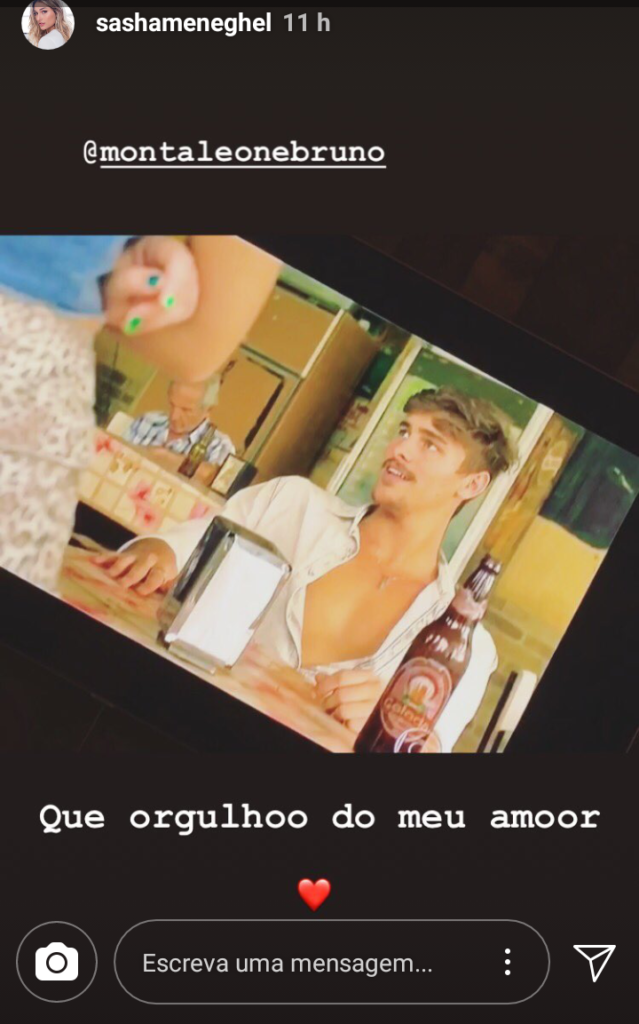Postagem de Sasha Meneghel no Instagram