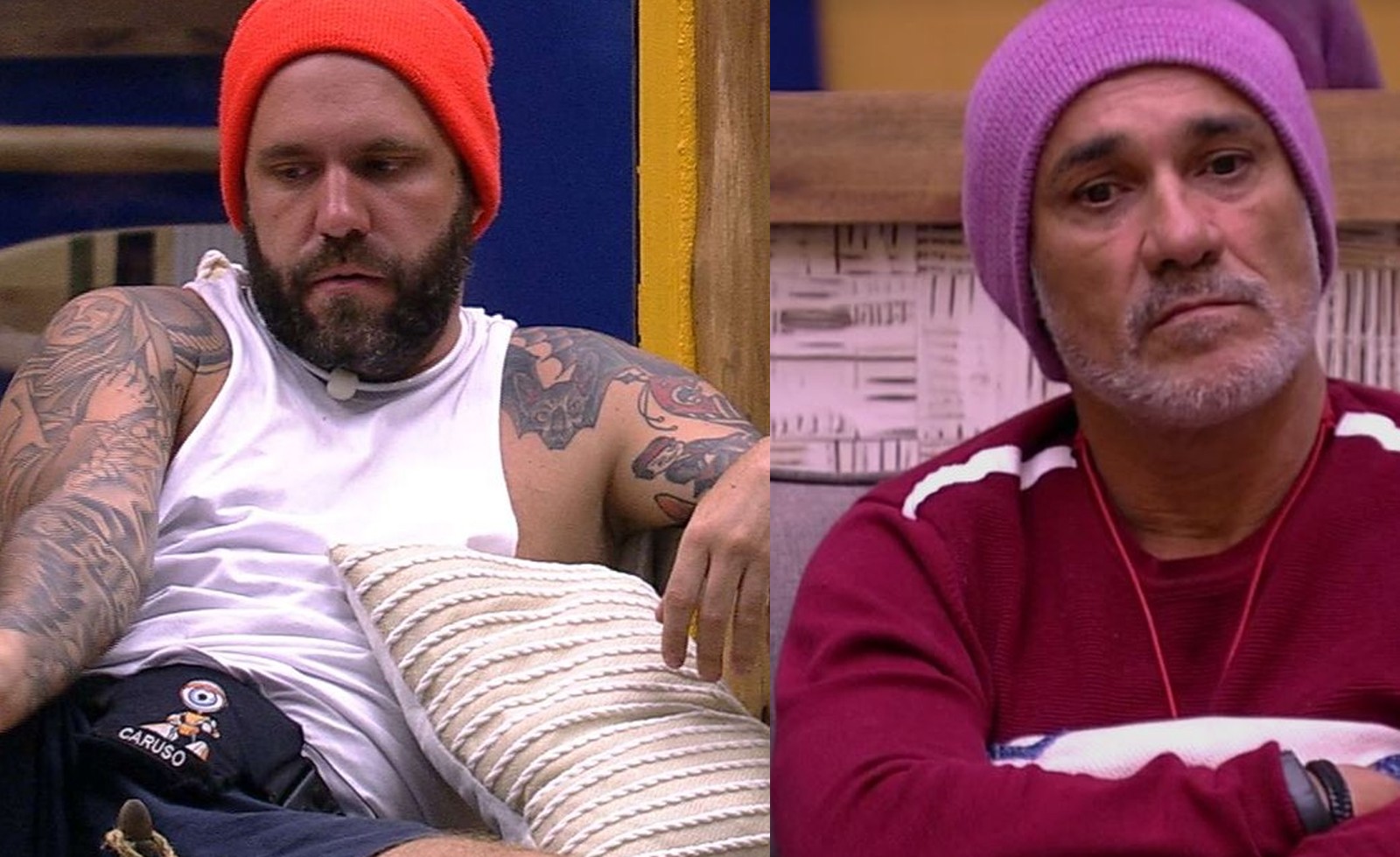 Caruso e Ayrton se dão avaliação baixa no Queridômetro do BBB18 (Reprodução: TV Globo)