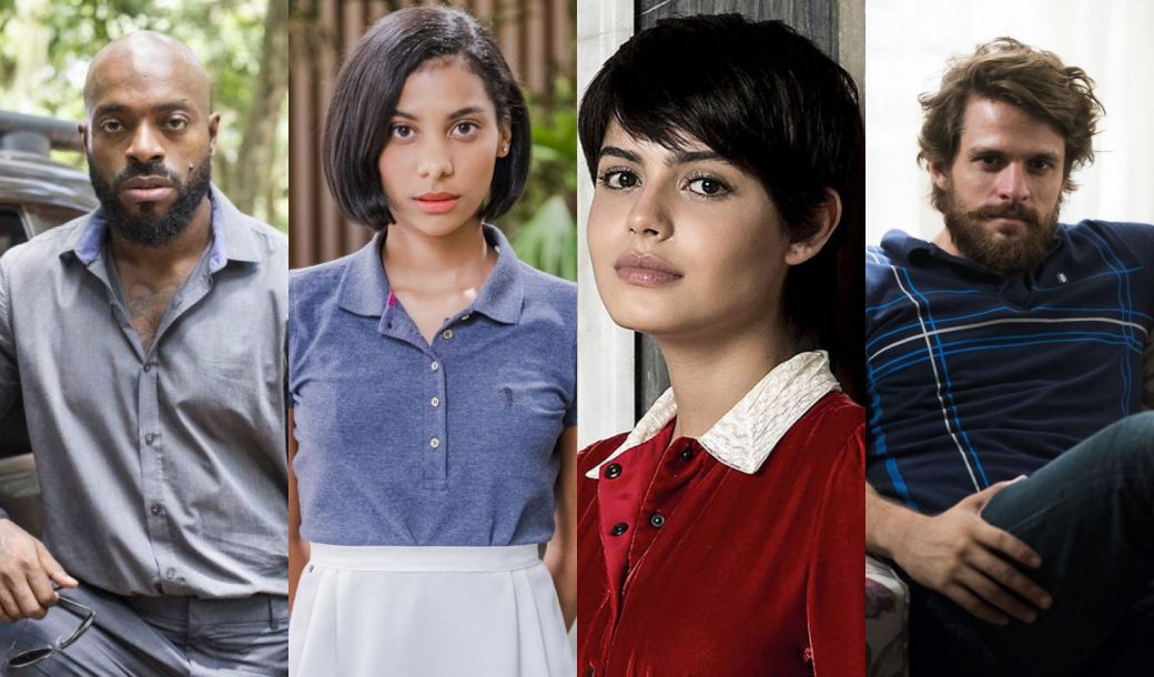 Radu (Thiago Thome), Irene (Luciana Fernandes), Adriana (Julia Dalavia) e Nicolau (Alejandro Claveaux) de O Outro Lado do Paraiso