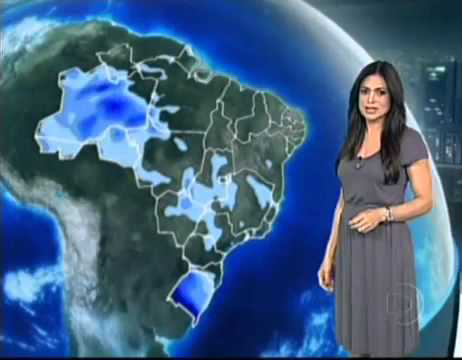 Público conheceu Rosana Jatobá como "garota do tempo" (Divulgação/TV Globo)