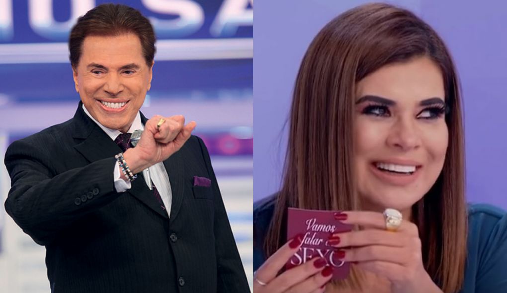 Silvio Santos e Mara Maravilha