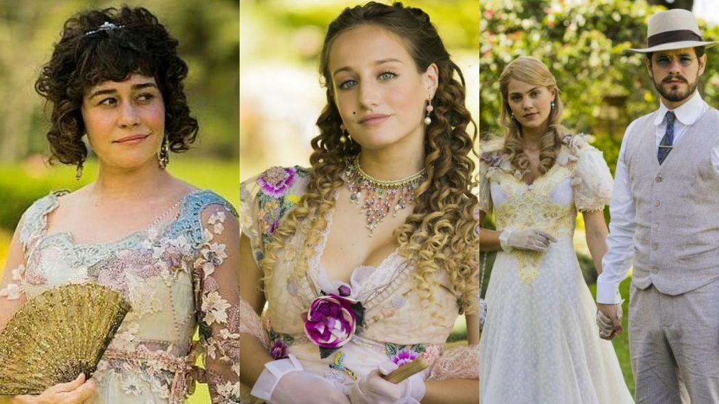 Susana (Alessandra Negrini), Lidia (Bruno Griphao), Jane (Pamela Tome) e Camilo (Mauricio Destri) de Orgulho e Paixao