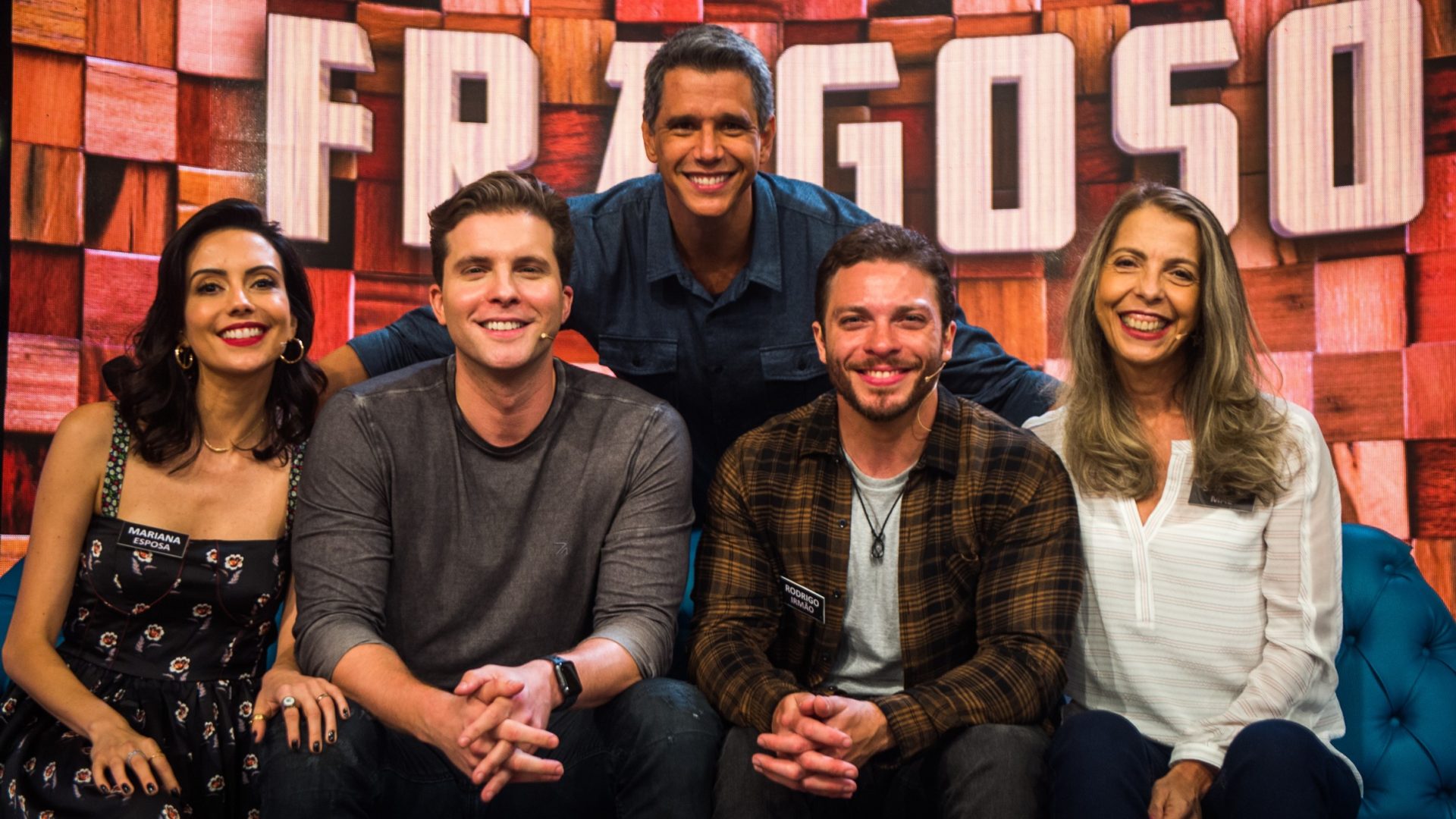 Márcio Garcia com Thiago Fragoso e família no Tamanho Família