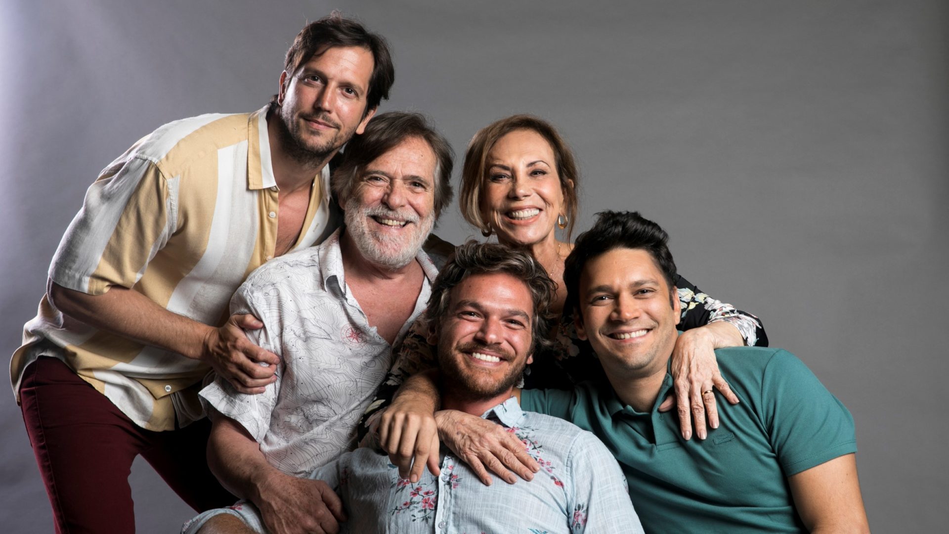 Emilio Dantas , Vladimir Brichta , Armando Babaioff , Luis Lobianco , José de Abreu e Arlette Salles em Segundo Sol