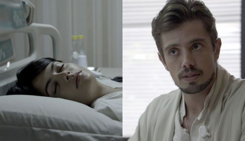 Adriana (Julia Dalavia) e Renato (Rafael Cardoso) de O Outro Lado do Paraiso