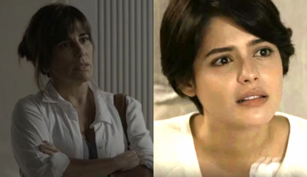 Beth (Gloria Pires) e Adriana (Julia Dalavia) de O Outro Lado do Paraiso