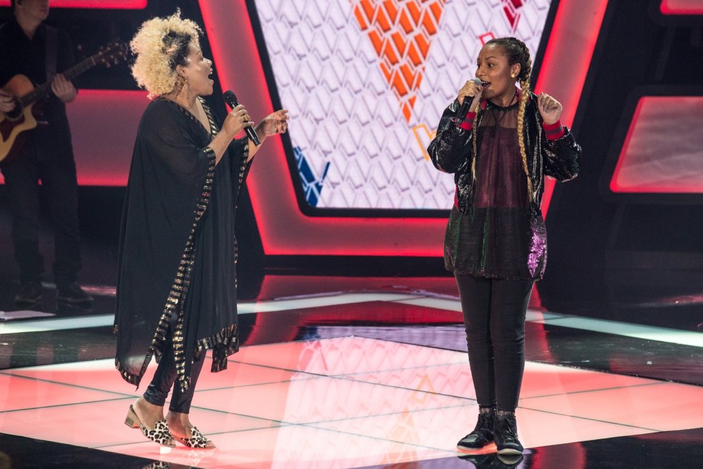 Deise Cipriano e Talita Cipriano no The Voice Kids