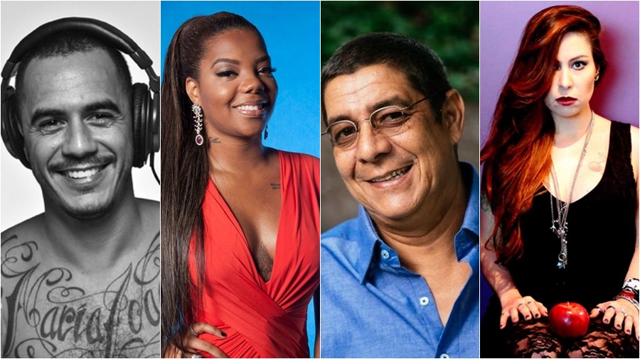 Marcelo D2, Ludmilla, Zeca Pagodinho e Pitty já cantaram em finais do Big Brother Brasil (Divulgação)