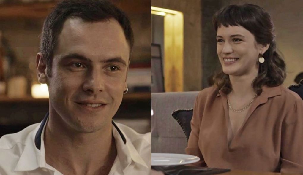 Gael (Sergio Guize) e Clara (Bianca Bin) de O Outro Lado do Paraiso