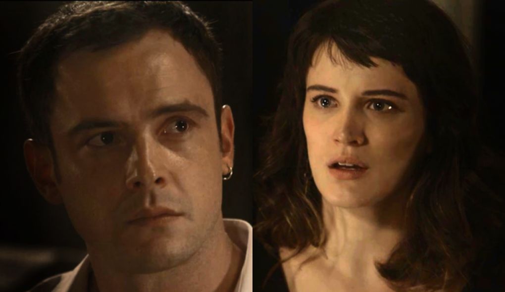 Gael (Sergio Guize) e Clara (Bianca Bin) de O Outro Lado do Paraiso
