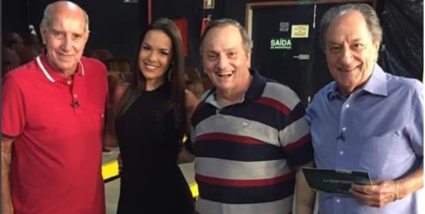 Gerson, Fernanda Maia, Gilson Ricardo e José Carlos Araújo, o Garotinho: elenco do SBT Esporte Rio