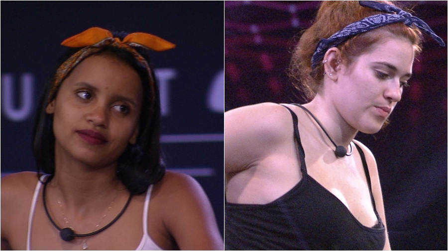 Gleici e Ana Clara participam de prova de resitência no BBB18 (Reprodução: TV Globo)