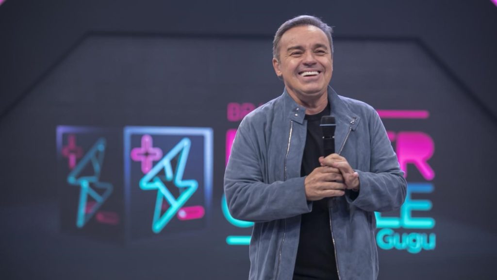 Gugu Liberato na apresentação do Power Couple Brasil