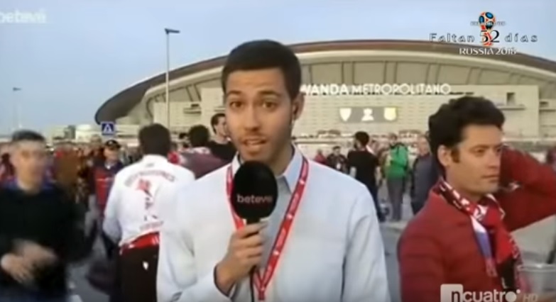 Jornalista foi agredido durante cobertura de partida de futebol