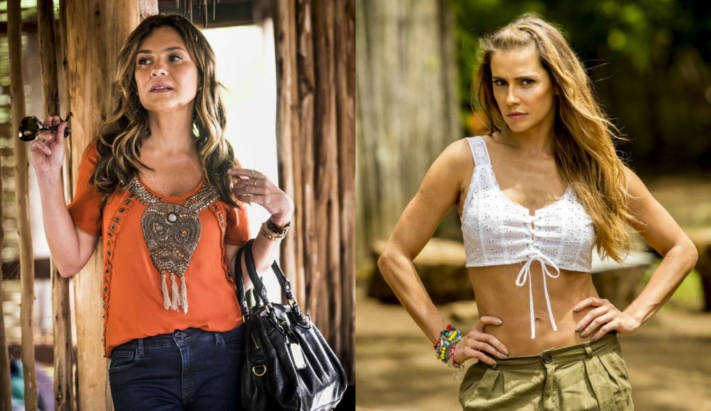 Laureta (Adriana Esteves) e Karola (Deborah Secco) de Segundo Sol