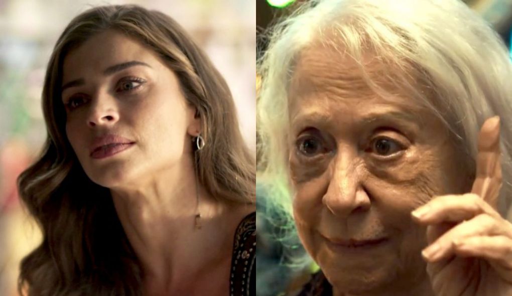 Livia (Grazi Massafera) e Mercedes (Fernanda Montenegro) de O Outro Lado do Paraiso