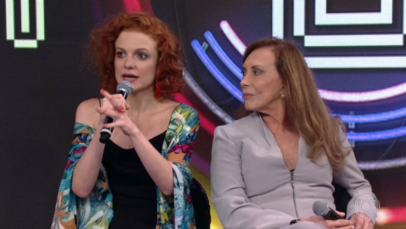 Maria Eduarda de Carvalho no Domingão do Faustão
