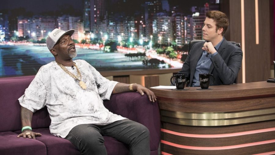 Mr. Catra e Fábio Porchat no Programa do Porchat