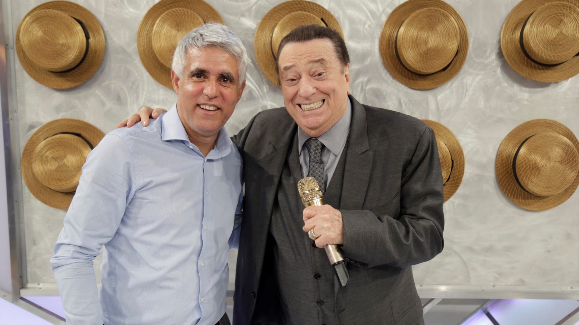 Pastor Claudio Duarte e Raul Gil no Programa Raul Gil