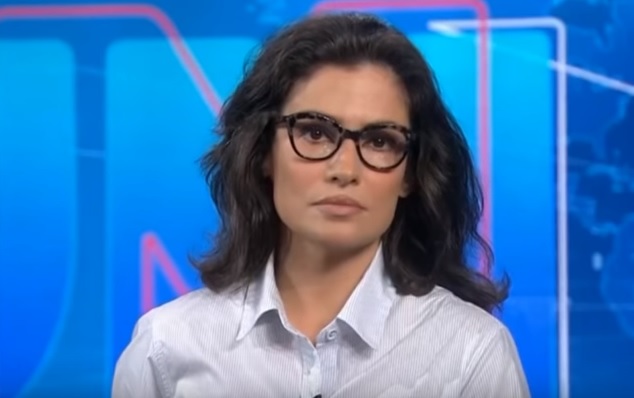 Renata Vasconcellos durante Plantao da Globo
