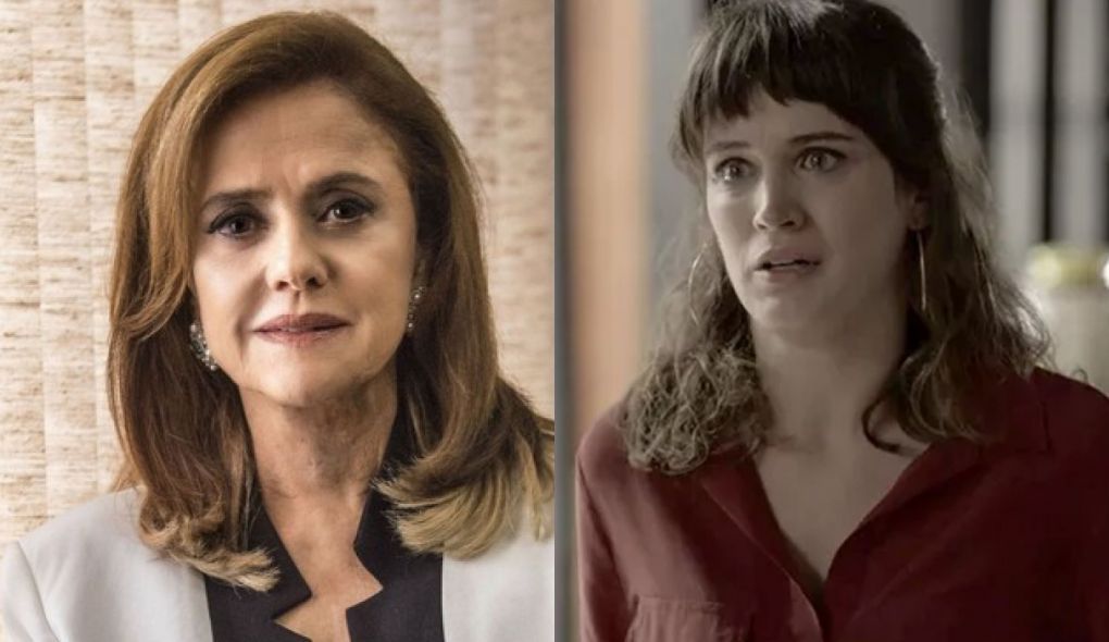 Sophia (Marieta Severo) e Clara (Bianca Bin) de O Outro Lado do Paraiso
